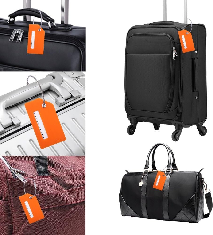 Silicone Luggage Tag with Name ID Card Perfect to Quickly Spot Luggage Suitcase - Image 5