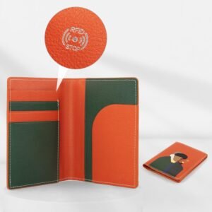 Lychii Designer Cute Passport Holder, Unique Passport Cover Aesthetic, PU Leather with RFID-blocking Passport Protection Case, Slots for Cards, 5.7″ x 4.1″