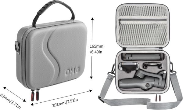 Osmo Mobile 6 Case, Waterproof Portable Storage Bag for DJI Osmo Mobile 6 with Shoulder Strap for Gimbal Stabilizer, Compatible with Smartphone Accessories - Image 5