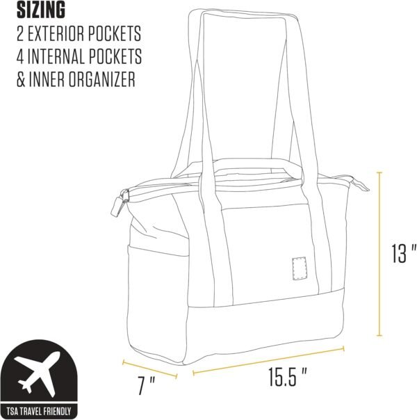 Carhartt Horizontal Zip Classic Laptop Tote Bag, Durable Water Repellent Material W/ 17" Tablet Sleeve - Image 6