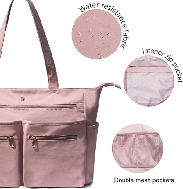 Weekender Bag Carry On Bag Overnight Tote Travel Duffle with 13 Pockets for Travel,Work，Gym,Beach,Teacher,Nurse - Image 2