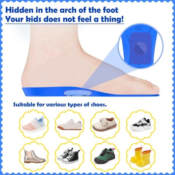 Insoles for Airtag Hidden Holder, Tracker Devise Case for Kids, Comfortable Inserts for Children's Shoes, Cute Cartoon (155-170mm) - Image 5