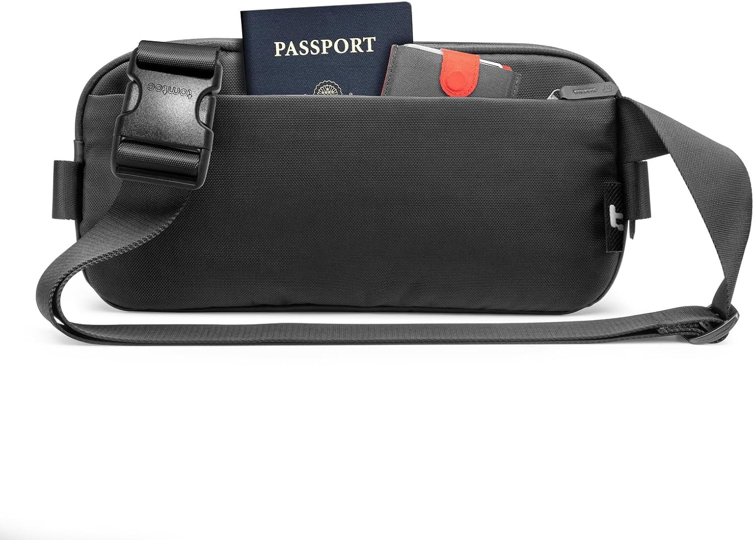 tomtoc Compact EDC Sling Bag, Minimalist Chest Shoulder Backpack Crossbody Bag for Men Women, Lightweight Carry Casual Bag - Image 4