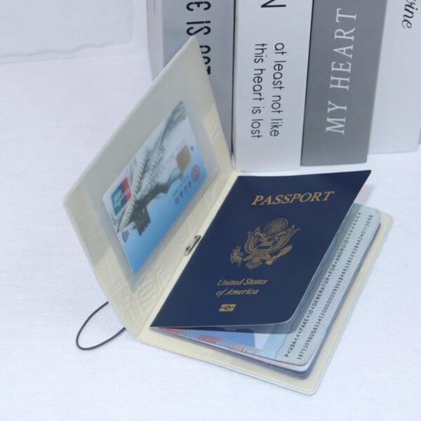 Passport and Card Holder Combo, Cute Style Game Retro Compact, Lightweight, Waterproof, Aesthetic design - Image 5
