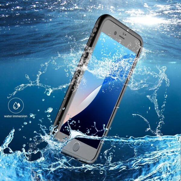 Waterproof Case for iPhone 7 Plus for iPhone 8 Plus Case, Shock Proof Dust Proof Case Built in Screen Protector - Black - Image 7