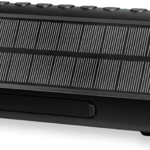 Solar Bluetooth Speaker HD Sound with 5000mAh Power Bank Function, Wireless 50H Playtime,BT5.3,TWS Pairing,IPX6 Waterproof,for Home/Outdoor/Run/Hiking/Travel/Riding/Beach/Camping/Office/Room