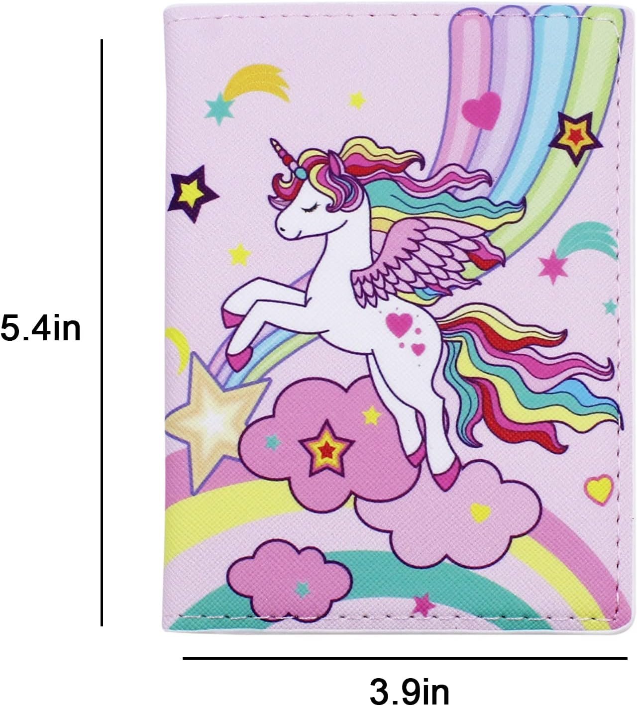 JUMISEE Cute Unicorn Passport Cover PU Leather Passport Holder Slim Travel Wallet Card Case for Women Girls Kids - Image 7