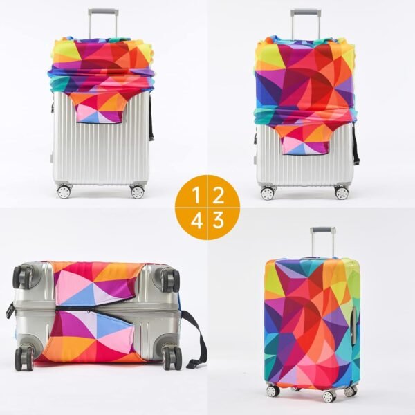 Luggage Covers For Suitcase Tsa Approved,Suitcase Cover Protector Fit 18-32 Inch Luggage - Image 5