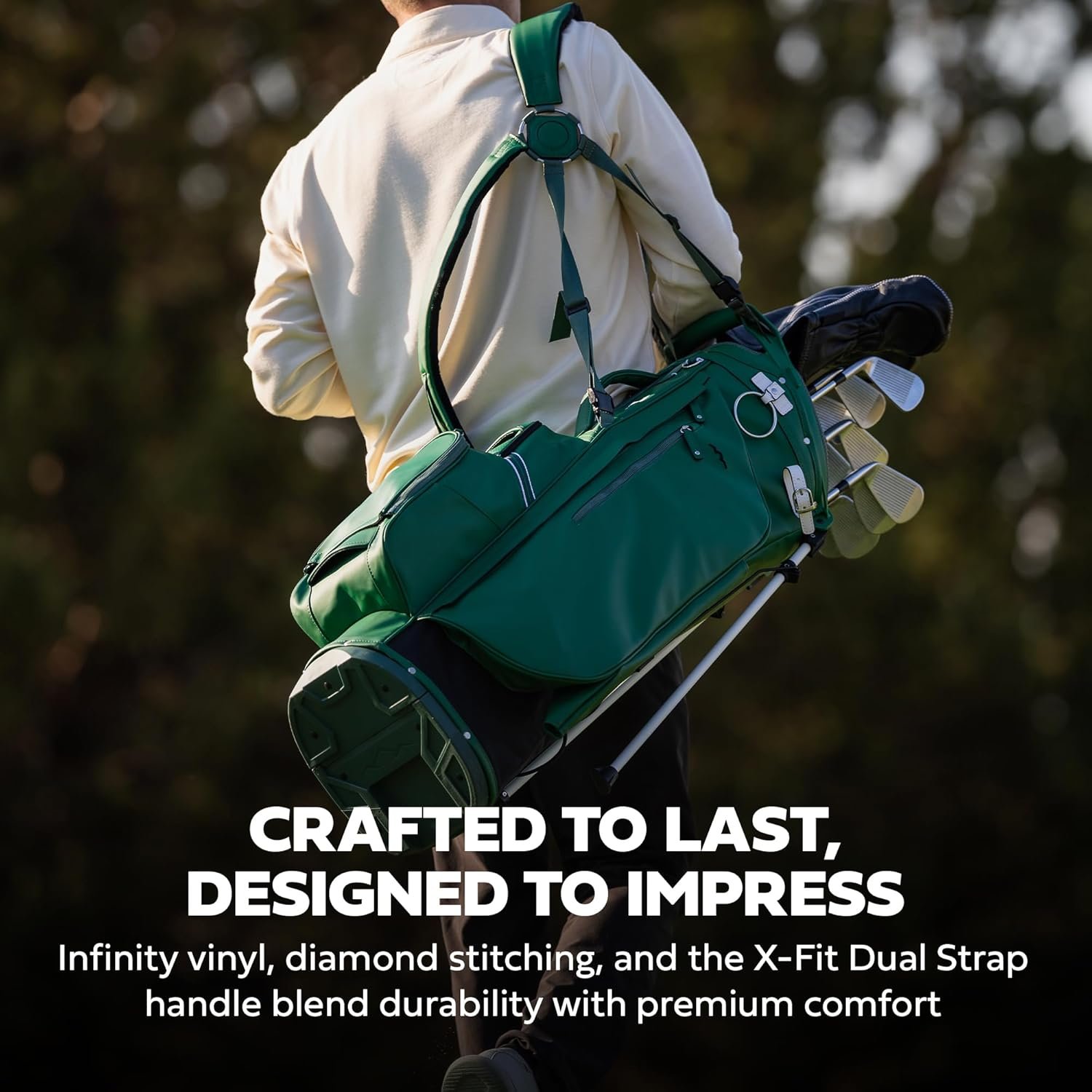 Sun Mountain 2025 Matchplay Stand Bag - Durable Golf Stand Bag with a Four-Way Top and Ergonomic X-Fit Dual Strap Handle for Convenience - Lightweight with Nine Pockets for Storage - Image 5