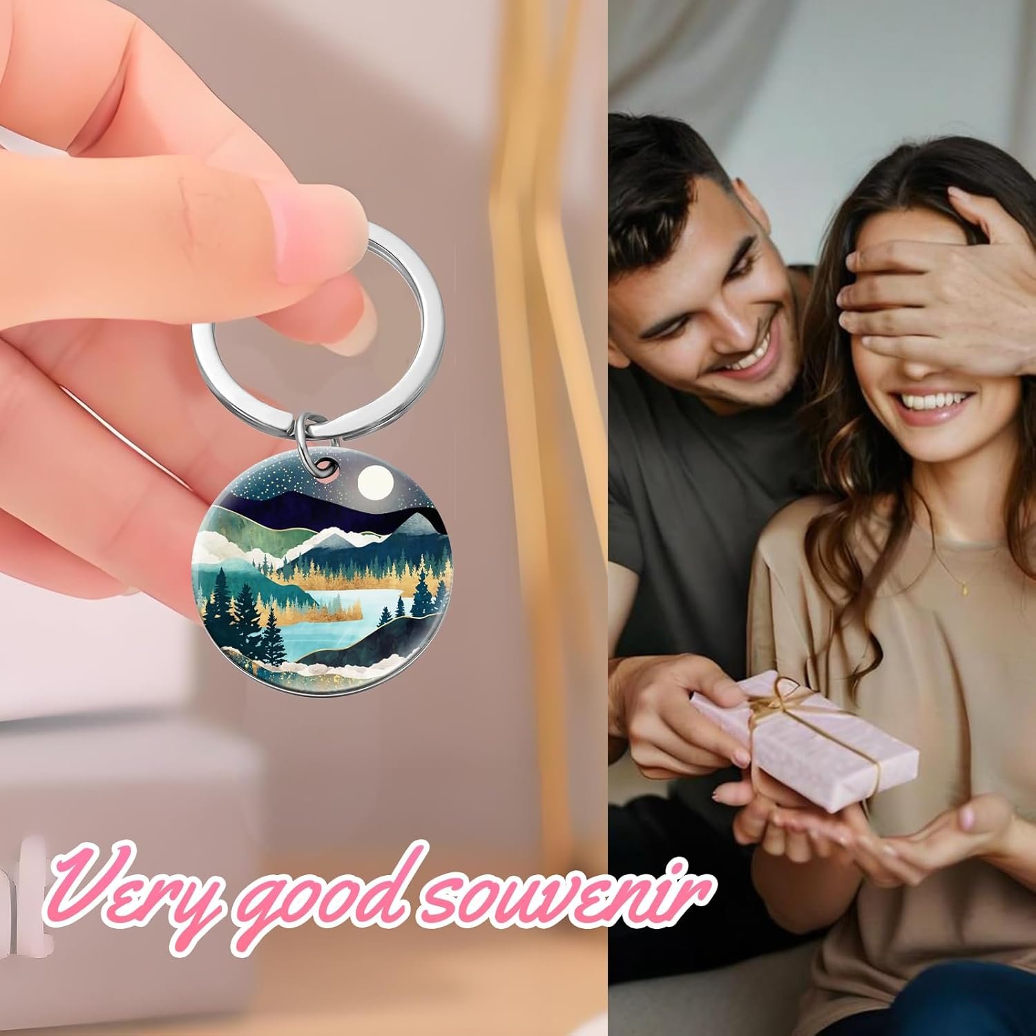 Cute Keychains Gifts for Friends, Funny Key Chain Christmas Gifts for Women Men Bag Purse Wallet Handbags Backpack - Image 2