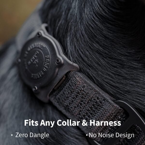 SÄKER IP68 Waterproof The Safest AirTag Dog Collar Holder, Dustproof, Ultra-Durable, Fits Up to 1.5" Collars | Will Not Damage Your Collar | Perfect Way to GPS Track Your Dog | Designed in Montreal - Image 4