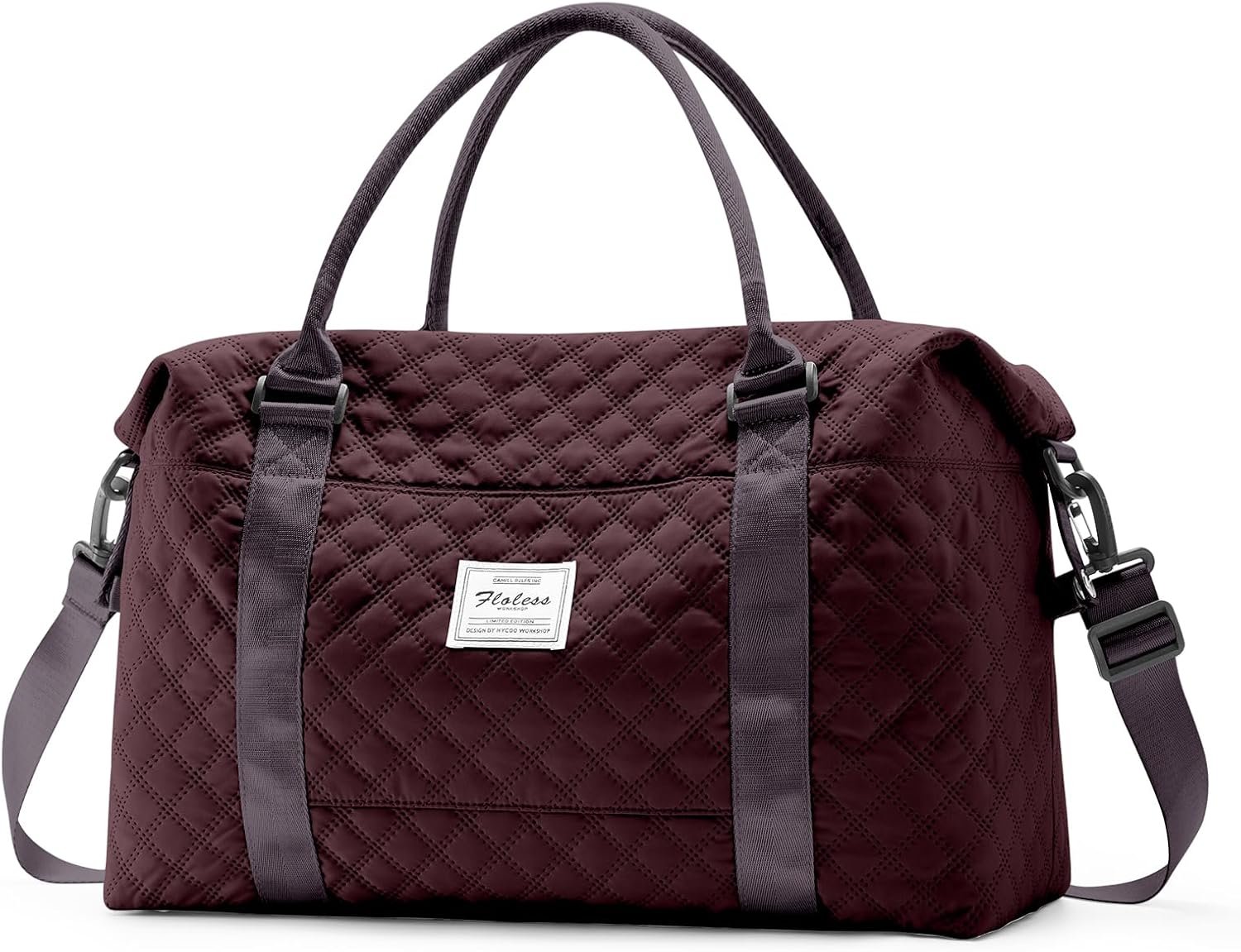 Travel Duffel Bag,Sports Tote Gym Bag,Shoulder Weekender Overnight Bag for Women - Image 9