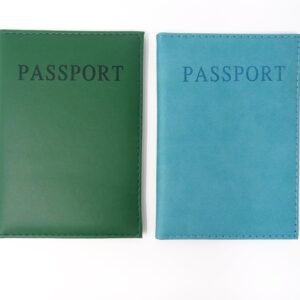 Honbay 2PCS Artificial Leather Passport Holder Cover Passport Case for Men and Women