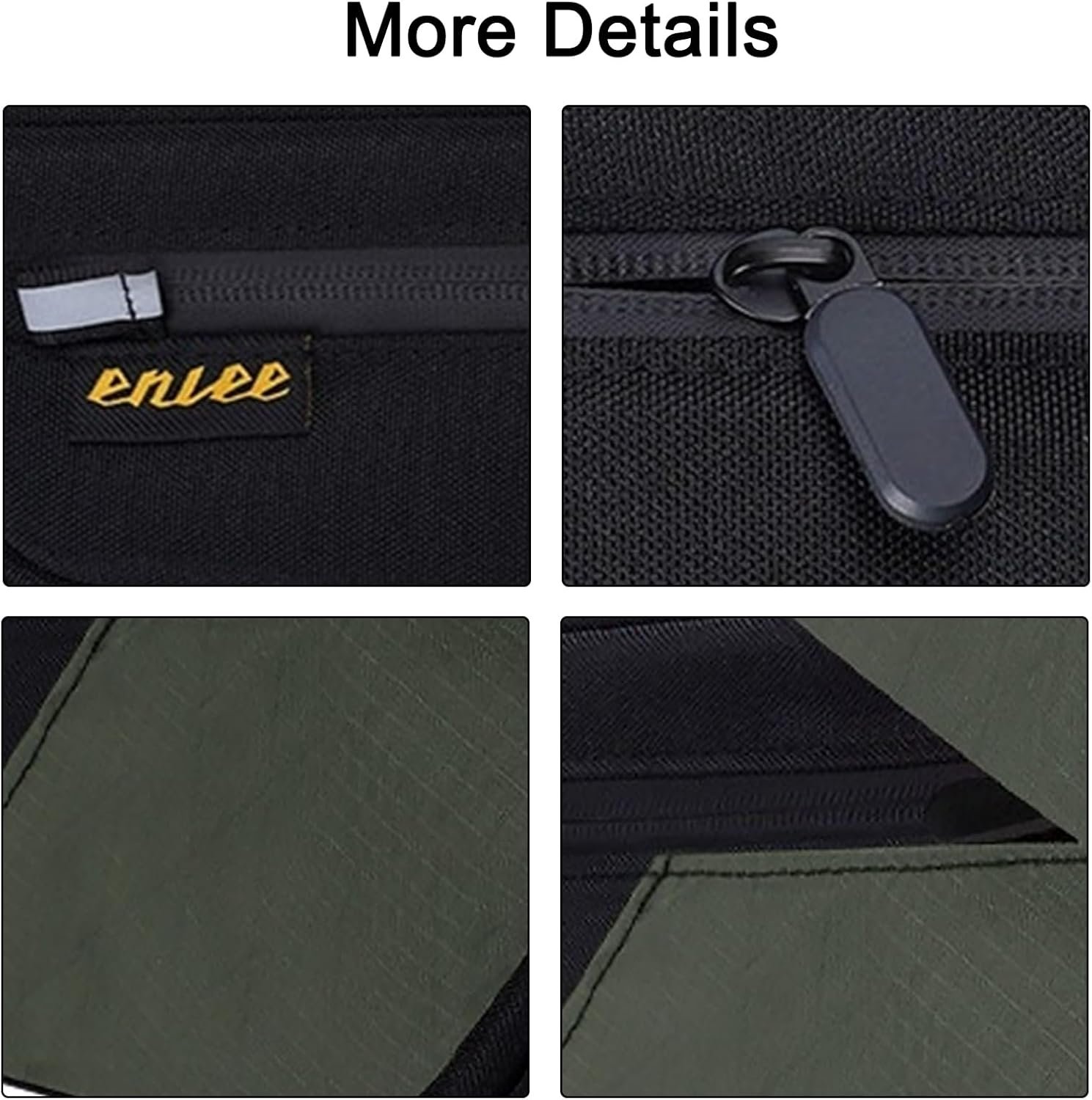 ENLEE Bicycle Frame Bag, 2.5L Large Reflective Mountain Bike Frame Bag, Waterproof & Shockproof Triangle Bike Bag Perfect Storage Tool For Road Gravel Bike, Easy Installation With Velcro Straps, Green - Image 5