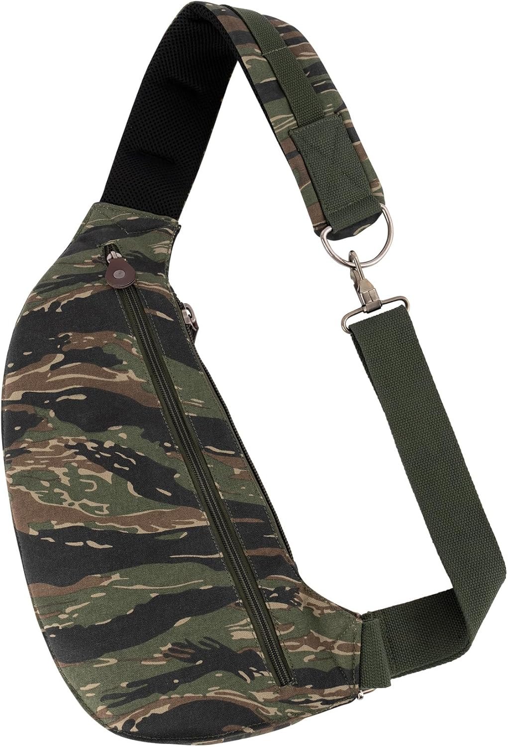 Rothco Vintage Canvas Crossbody Sling Bag – Compact Travel Shoulder Backpack 2L Storage - Image 2