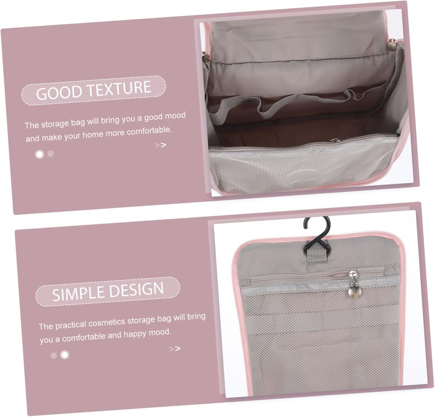 Large Travel Toiletry Bag for Women Cosmetic Organizer with Dry Wet Separation Portable Wash Makeup Bag with Spacious Compartment and Easy - Image 4