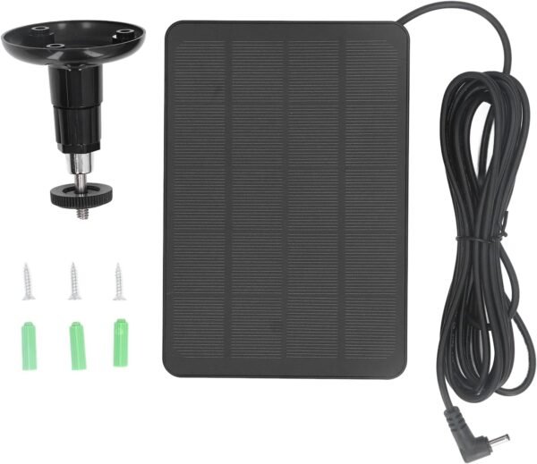 6V Solar Panel Kit, Portable Solar Powered Charger IP65 Waterproof, DC 3.5 x 1.35, 9.8ft Cables, for Stick Up Cam Battery (CSP4W-DC-B) - Image 7