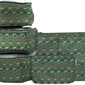 LIFE IS GOOD 6 Piece Packing Cube Set – Tear Resistant Mulifunctional Apparel and Accessory Storage, Outdoors