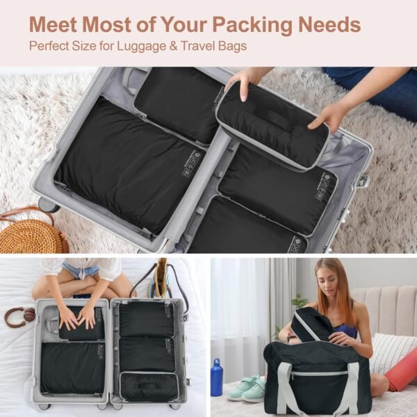 Cambond Travel Underwear Organizer Bag - 4-in-1 Double Layer Lightweight Bra Organizer, Portable Expandable Compression Packing Cubes Travel Packing Organizers, Underwear Storage Bag for Women - Image 8