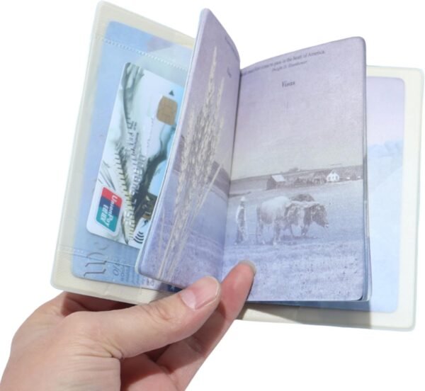 Passport and Card Holder Combo, Cute Style Game Retro Compact, Lightweight, Waterproof, Aesthetic design - Image 6