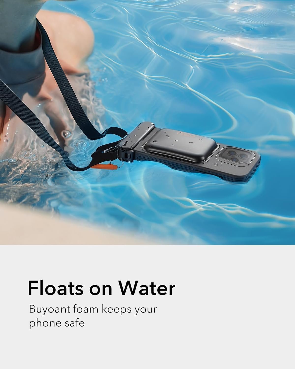 ESR Waterproof Phone Pouch for iPhone 15 Pro Max /14 Pro Max, Underwater Touch Sensitivity, IPX8 Floating Waterproof Cellphone Case with Lanyard, Dry Bag for Snorkeling, Black - Image 5