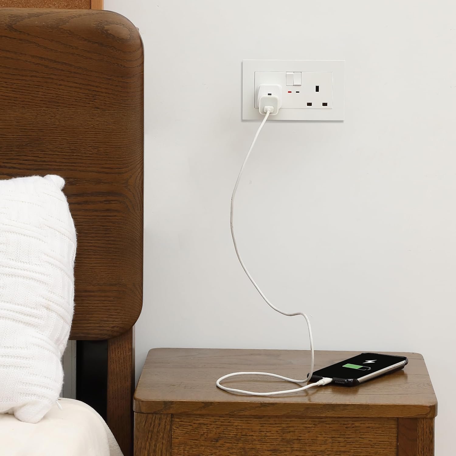 Bates- US to UK Plug Adapter, 2 Pack, White Type G Adapter for Travel, UK Power Adapter, UK Adapter Plug, Ireland Plug Adapter for London Plug, UK Adapters for Travel, England Travel Plug Adapter - Image 7