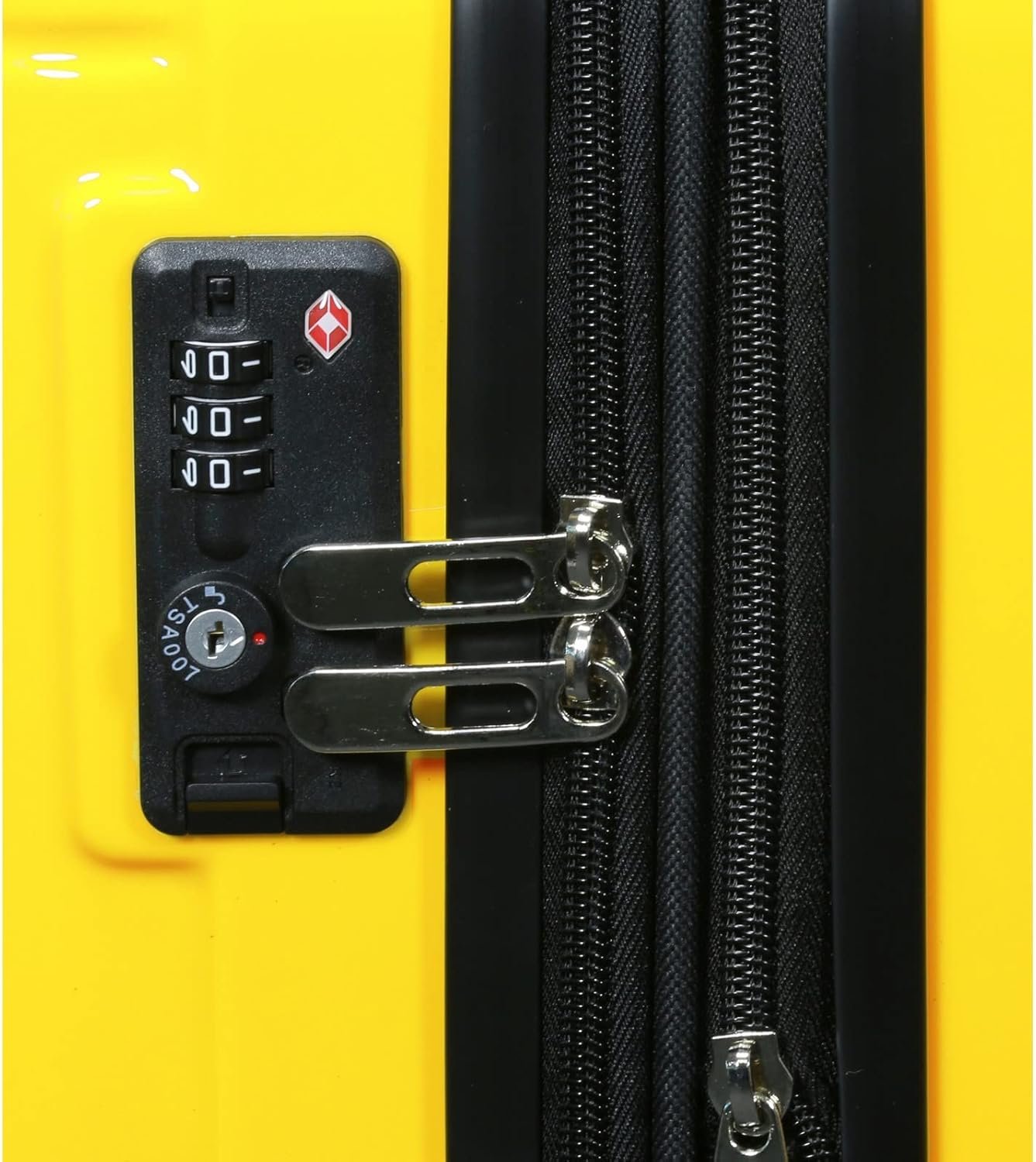 World Traveler Contour Hardside Expandable Spinner Luggage, Yellow, 24-inch - Image 6