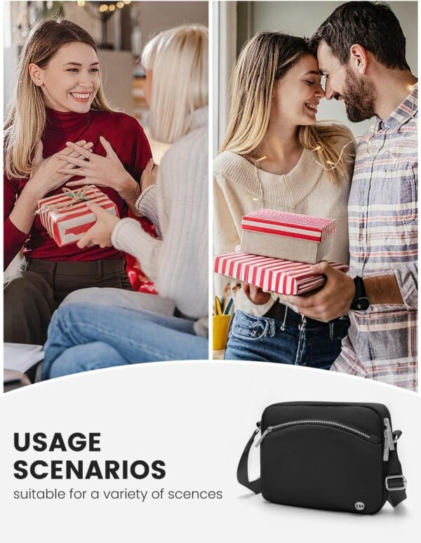 MEXS Small Crossbody Bag for Women, Trendy Casual Crossbody Purse Adjustable Strap, Mul-pockets Waterproof Shoulder Handbags - Image 5
