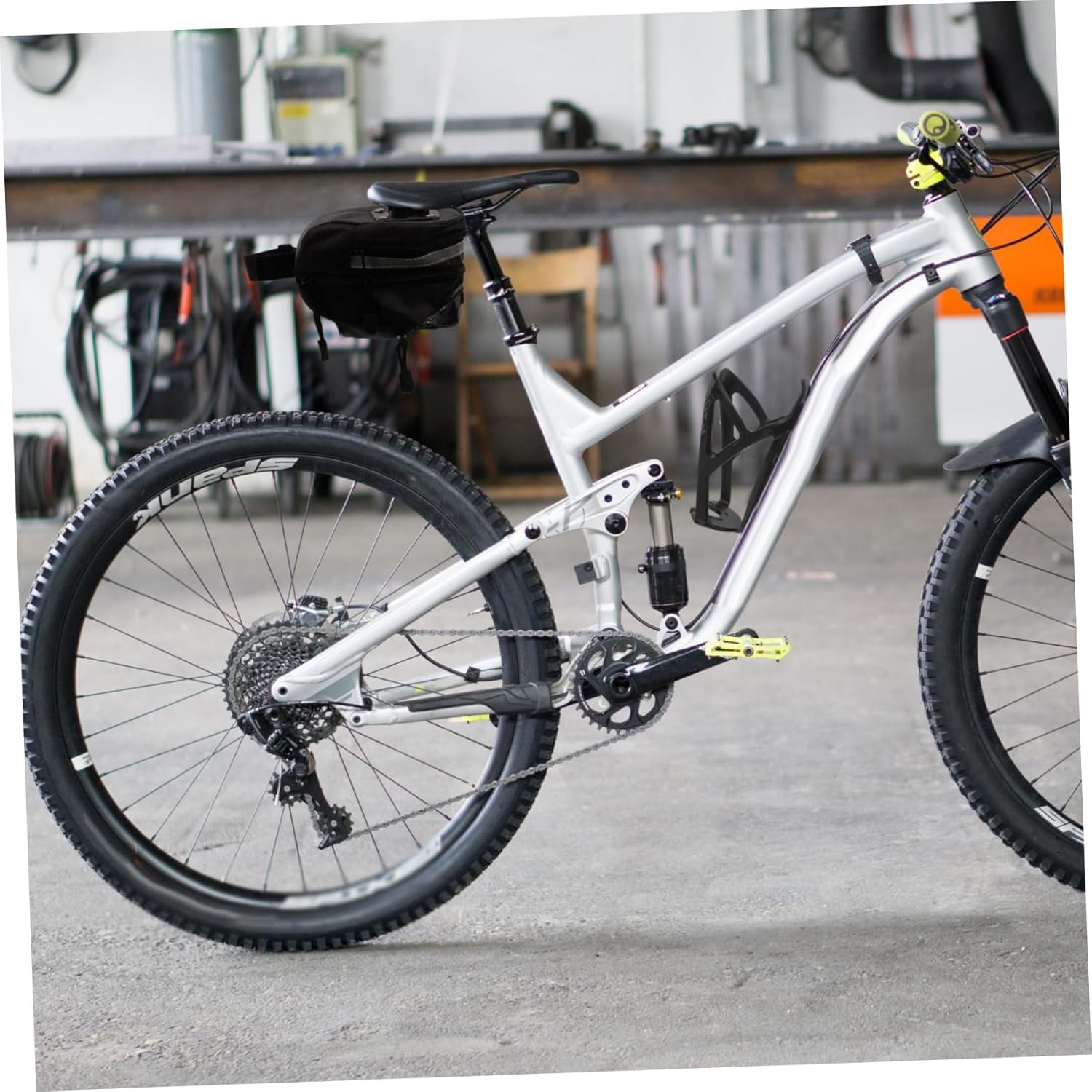 Large Capacity Rear Seat Bag for Mountain and Road Bikes Cycling Saddle Pouch with Reflective Strap Portable Storage for Wallet Easy to Install Under Seat - Image 8