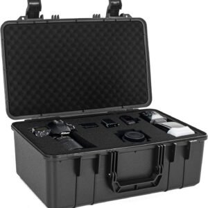 Protective Hard Case Shockproof Water-resistant with Customized DIY Foam fit for Camera, etc,17.3 X 11.5 X 6.5-Inch