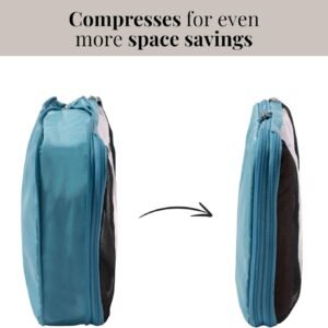 Baggallini Compression Cube 3-piece set – Lightweight Compression Packing Cubes for Travel