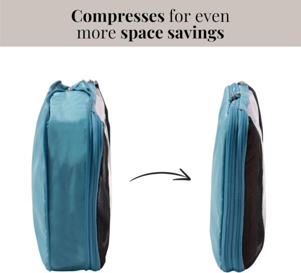 Baggallini Compression Cube 3-piece set - Lightweight Compression Packing Cubes for Travel - Image 2