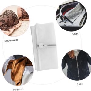 SMASOLO Heavy Duty Large Mesh Laundry Washing Bag with Premium Zipper Thickened Protective Fine Net for Delicate Clothes Sweaters Portable Wash Bag for Travel Use