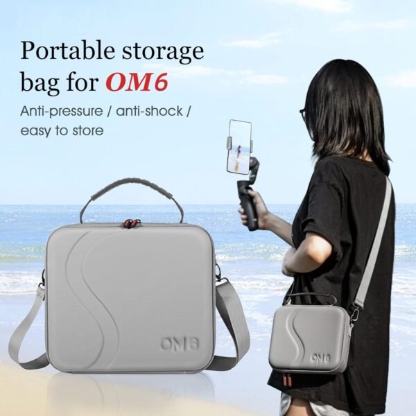 Osmo Mobile 6 Case, Portable Storage Bag Hardshell Carrying Travel Case Fits DJI Osmo Mobile 6 Smartphone Gimbal Stabilizer and Accessories - Image 2
