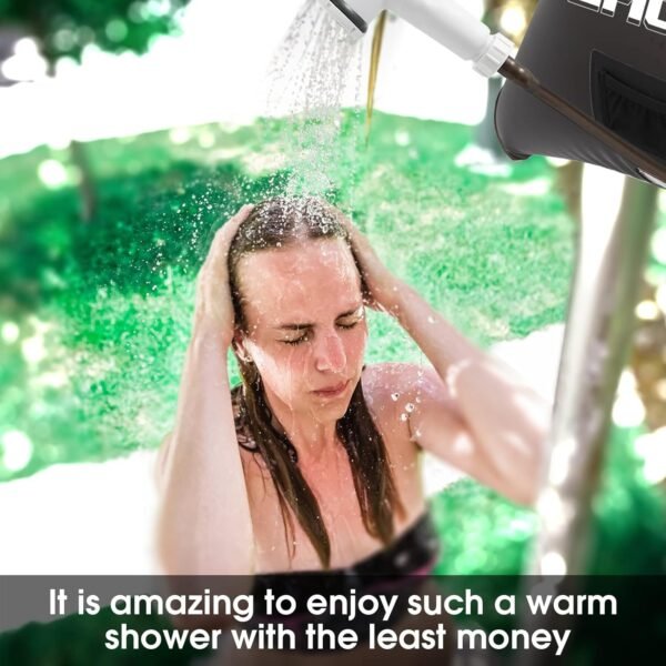 Solar Showers,3rd Generation Outdoor Shower Bag,A Model of Durability,4 Gallon/15L- Portable Shower for Camping,Camp Shower kit with hot Water. - Image 2