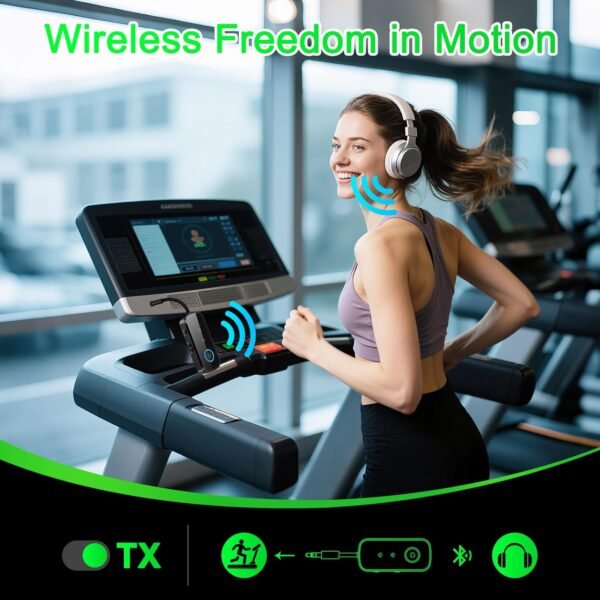 Premium Pro Bluetooth 5.4 Transmitter Receiver,Airplane Audio Adapter,Wireless Transmitter for TV/Travel Flight,Airline,Gym.Supports to 2 AirPods/Headphones,Bluetooth Receiver for Car/Home Stereo - Image 6