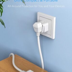 BESTEK Worldwide Travel Plug Adapter Set, Grounded Universal Power Plug Adapter for USA to US, EU, AU, UK, GE, HK and More- 8 Packs