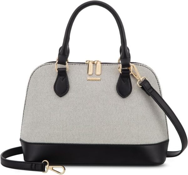 LOVEVOOK Purse for Women Small Crossbody Bags Classic Double Zip Top Handle Dome Satchel Bag