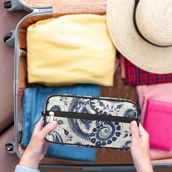 Mandala Boho Makeup Bag Travel Toiletry Bag for Women, Girls Kids Toiletry Bag Cosmetic Waterproof Small Easy-carry - Image 7