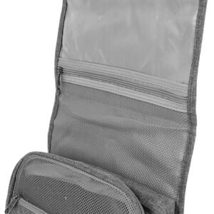 Toiletry Container Polyester Wash Bag for Men Women Travel Organizer with Sturdy Zipper Closure Portable Hanging Makeup Pouch for Business Trips and Daily Use