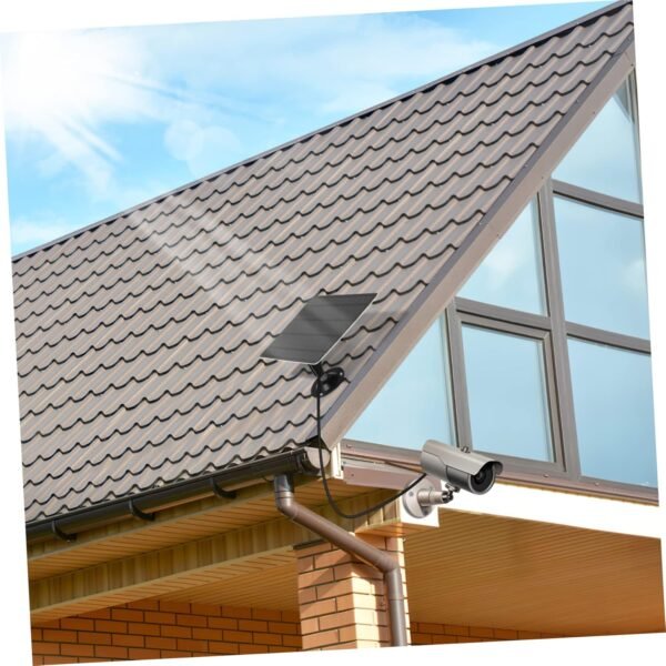 UPKOCH Monocrystalline Outdoor Solar Panel Charger for Security Cameras with Wall Mount Bracket Solar Powered Cell Charger Compatible with Micro USB Cameras Efficient Continuous Charging - Image 5