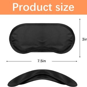 40 Pcs Eye Mask Sleep Masks Bulk Blindfolds for Team Building Party Games with Nose Pad and Adjustable Strap for Women Men 4 Layers Black Blindfold Sleeping Mask