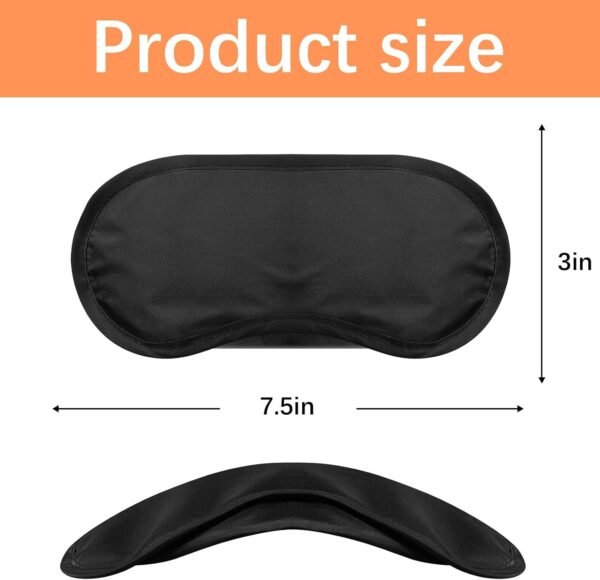 40 Pcs Eye Mask Sleep Masks Bulk Blindfolds for Team Building Party Games with Nose Pad and Adjustable Strap for Women Men 4 Layers Black Blindfold Sleeping Mask - Image 2