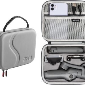 Osmo Mobile 6 Case, Waterproof Portable Storage Bag for DJI Osmo Mobile 6 with Shoulder Strap for Gimbal Stabilizer, Compatible with Smartphone Accessories
