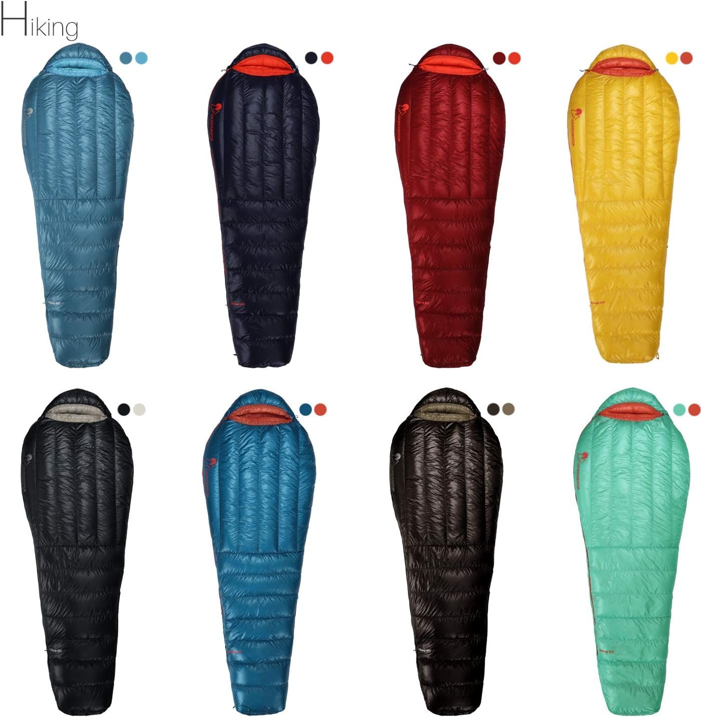Mountaintop Ultralight Mummy Down Sleeping Bag 650 Fill Power Duck Down Suits for 32 Degree F for Camping Hiking Backpacking - Image 7