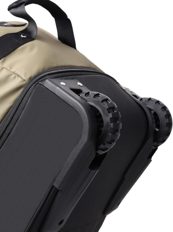 CONTAIL 32”110L Expandable 140L Rolling Duffle Bag with 2 Inline Wheels,Convertible Weekend Travel Bag with Bungee-Cord System,Army Green - Image 3
