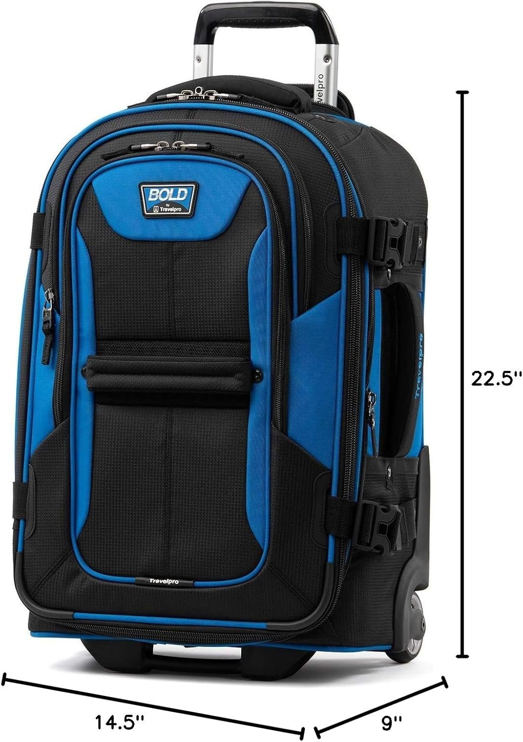 Travelpro Bold Softside Expandable Carry on Rollaboard Luggage, Carry on 22-Inch, Blue/Black - Image 7