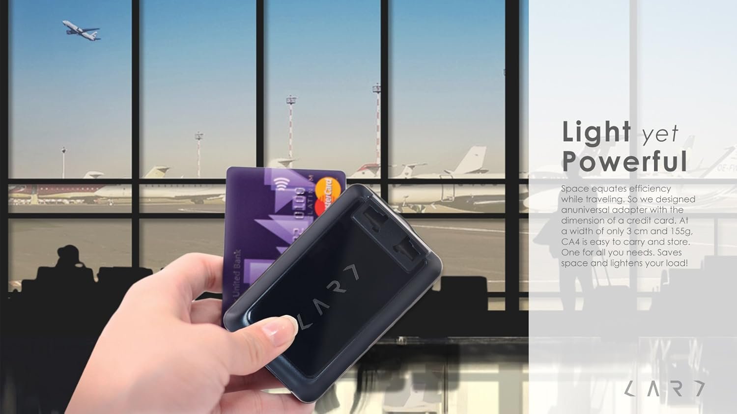 CARD Travel Adapter 4-Pro (Type C+3 USB Ports) (Black) - Image 3