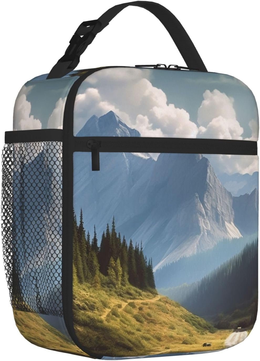 Lunch bag Mountain Landscape Lunch Box Leakproof Lunch Tote Bag Insulated Cooler Bags for Picnic Travel - Image 5