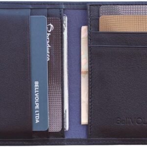 Slim Wallet Genuine Leather (Black)